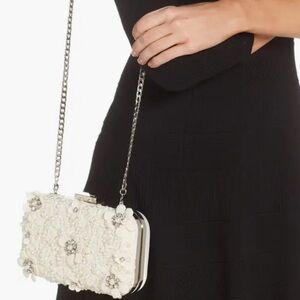 Olga Berg Beth Bead & Crystal Clutch